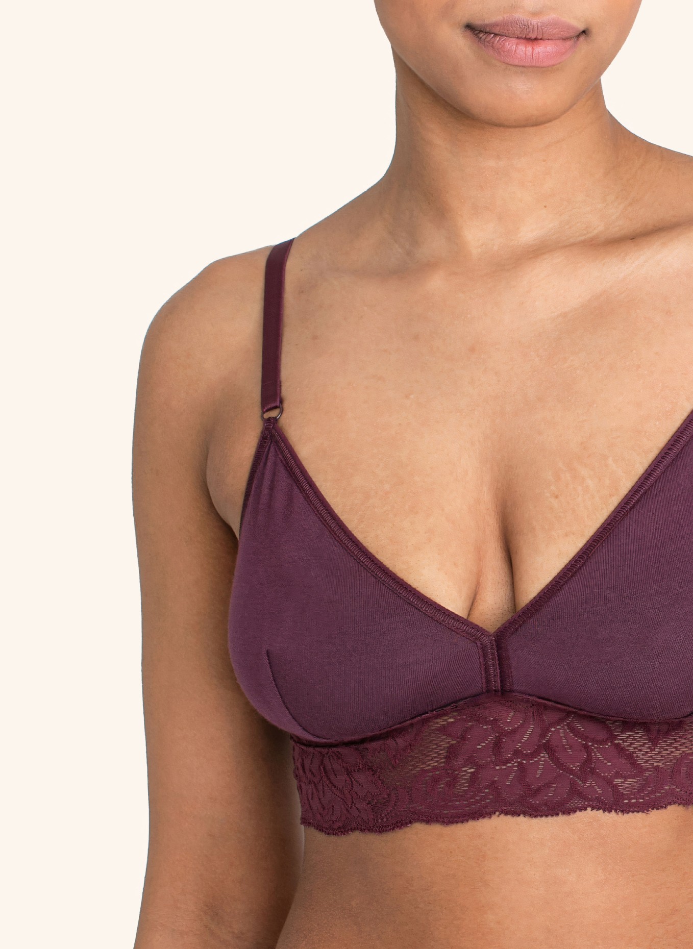 erlich textil Bustier AMELIE BRALETTE, Farbe: LILA (Bild 6)