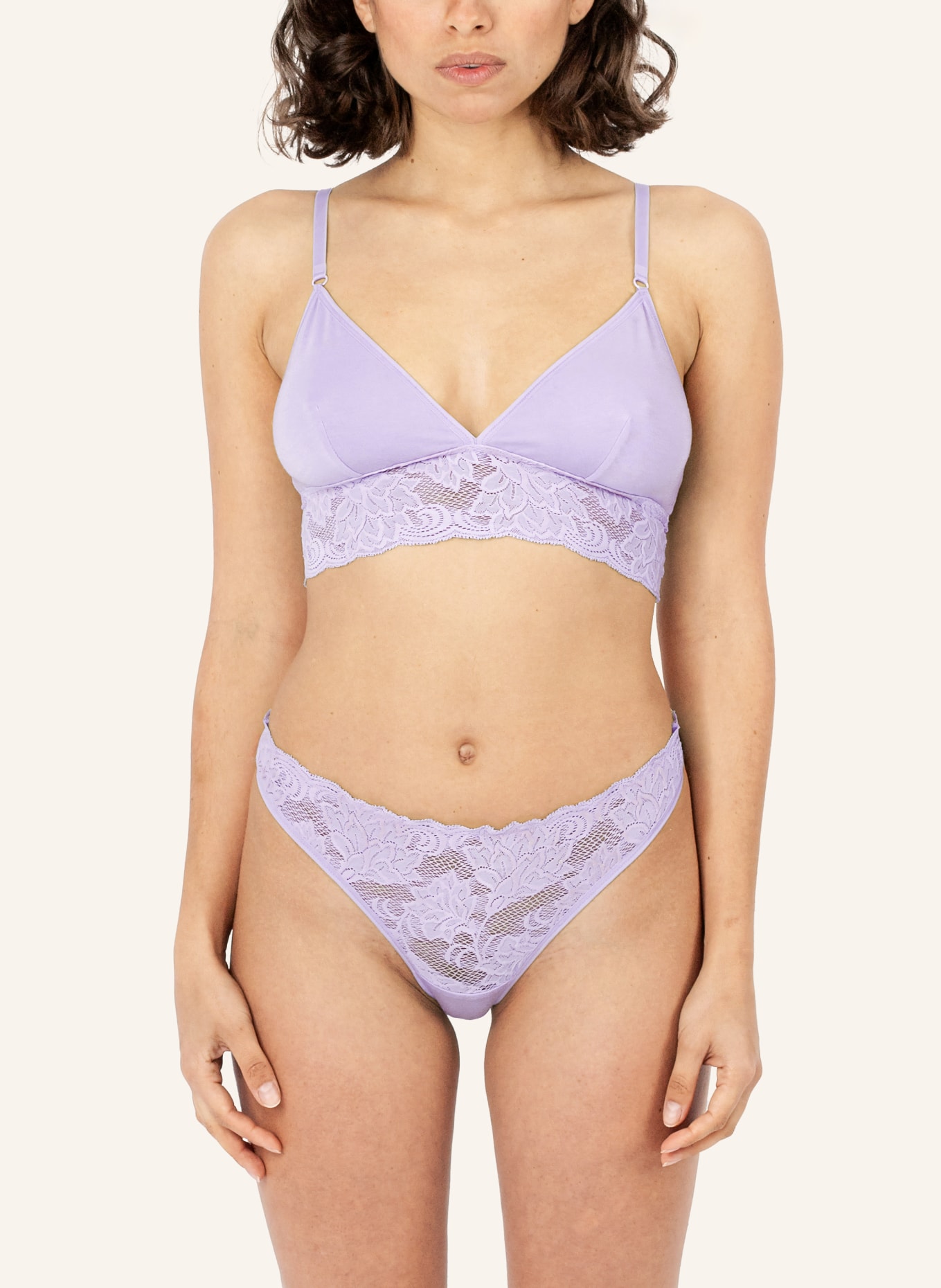 erlich textil Bustier AMELIE BRALETTE, Farbe: PINK/ LILA (Bild 2)