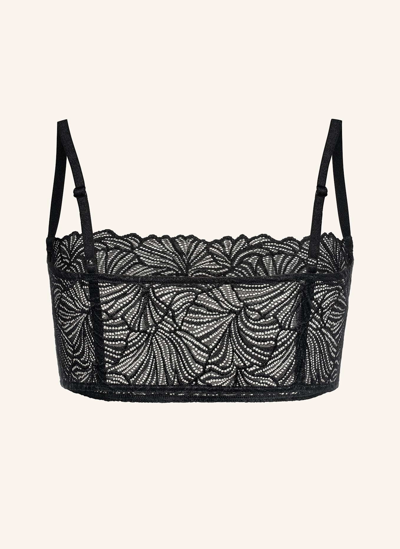 erlich textil Bustier FLUID LACE BANDEAU BRALETTE: SCHWARZ