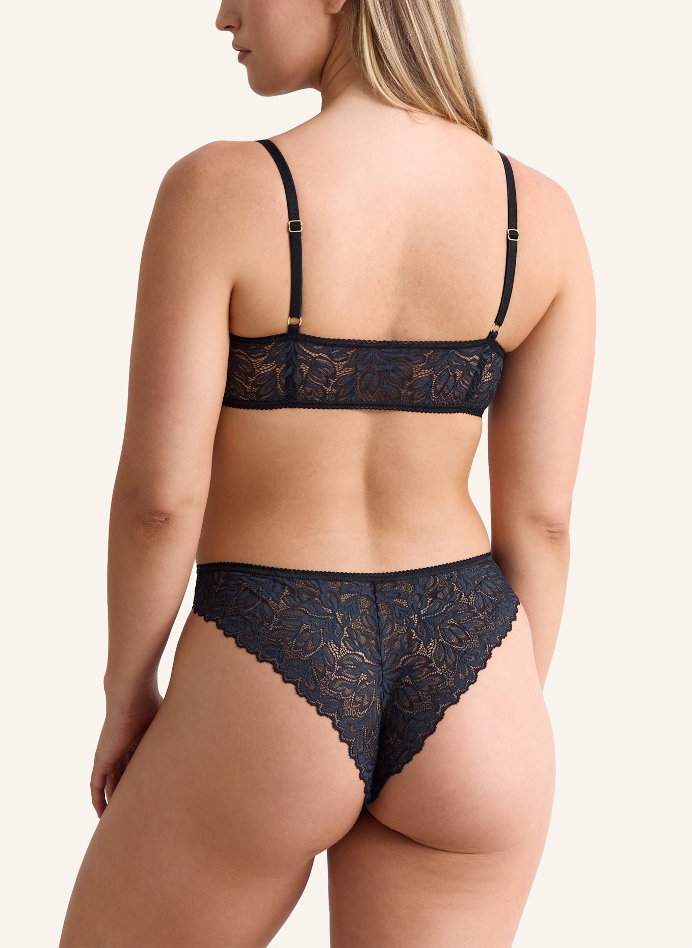 erlich textil Bustier ICONIC LACE BANDEAU BRALETTE: SCHWARZ