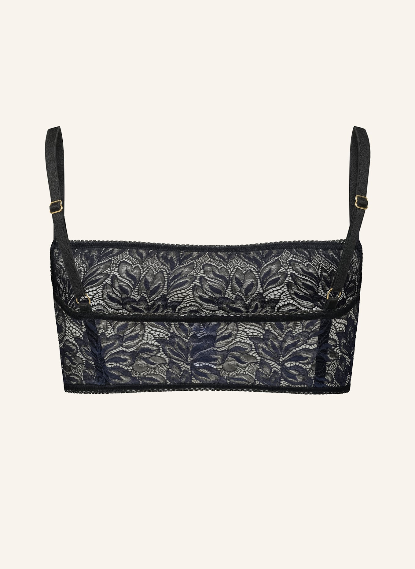 erlich textil Bustier ICONIC LACE BANDEAU BRALETTE: SCHWARZ