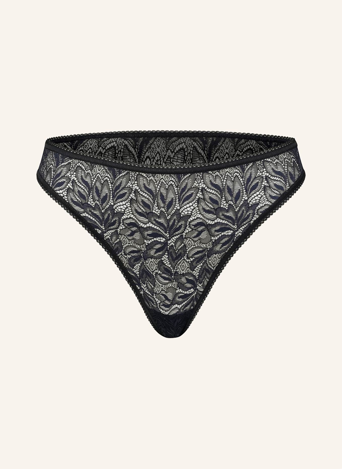 erlich textil String ICONIC LACE STRING: SCHWARZ
