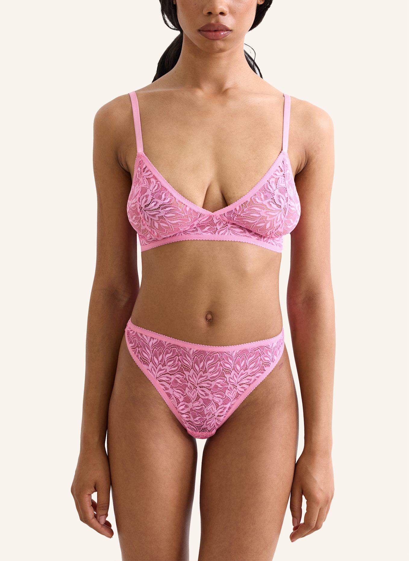 erlich textil BH ICONIC LACE TRIANGEL BH: ROSA