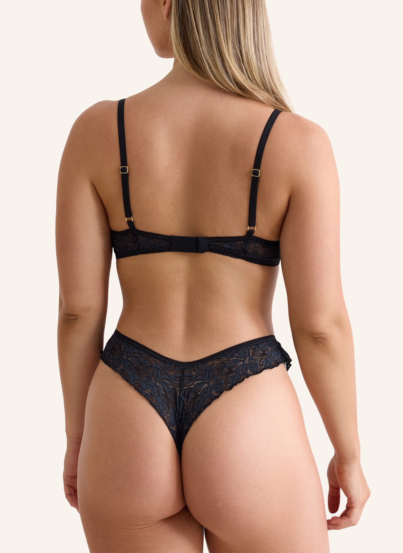 erlich textil BH ICONIC LACE TRIANGEL BH: SCHWARZ