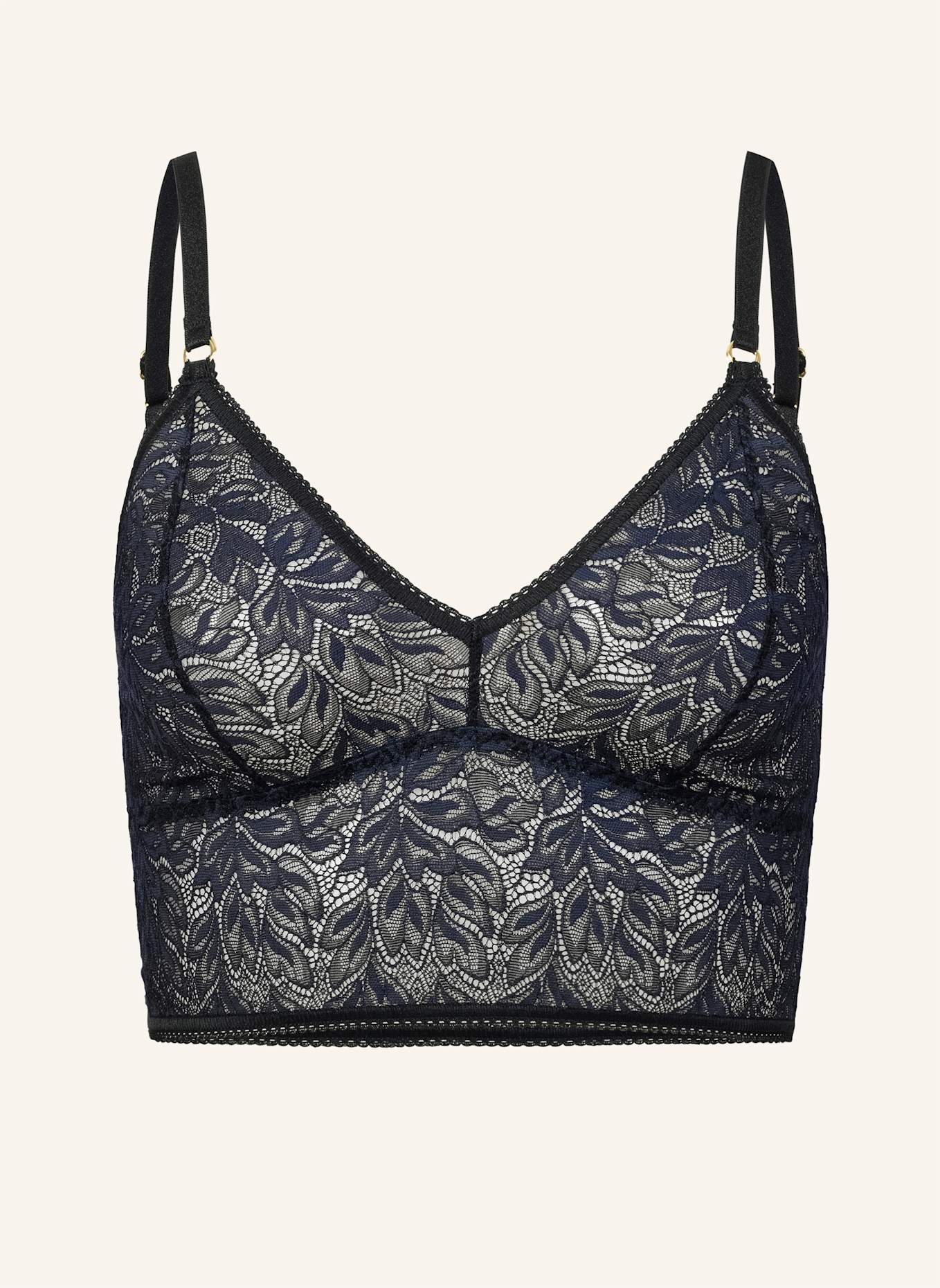 erlich textil Bustier ICONIC LACE BRALETTE TOP: SCHWARZ