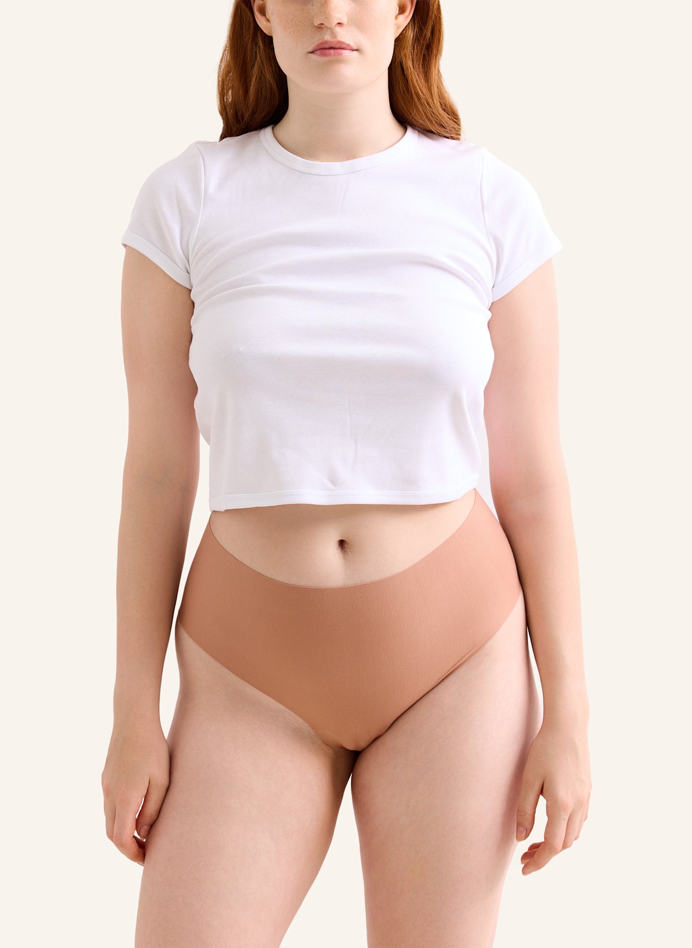 erlich textil erlich textil 3 PACK - SEAMLESS High Waist Brazil String Light Touch High Waist Brazil STRING IM 3er PACK: BRAUN