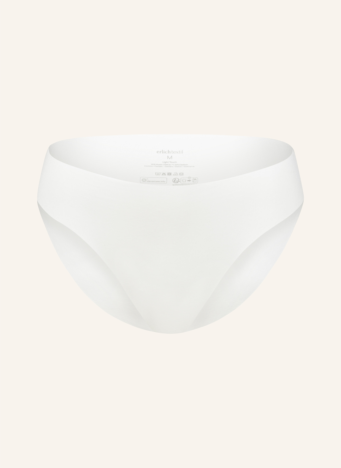erlich textil Slip LIGHT TOUCH: WEISS