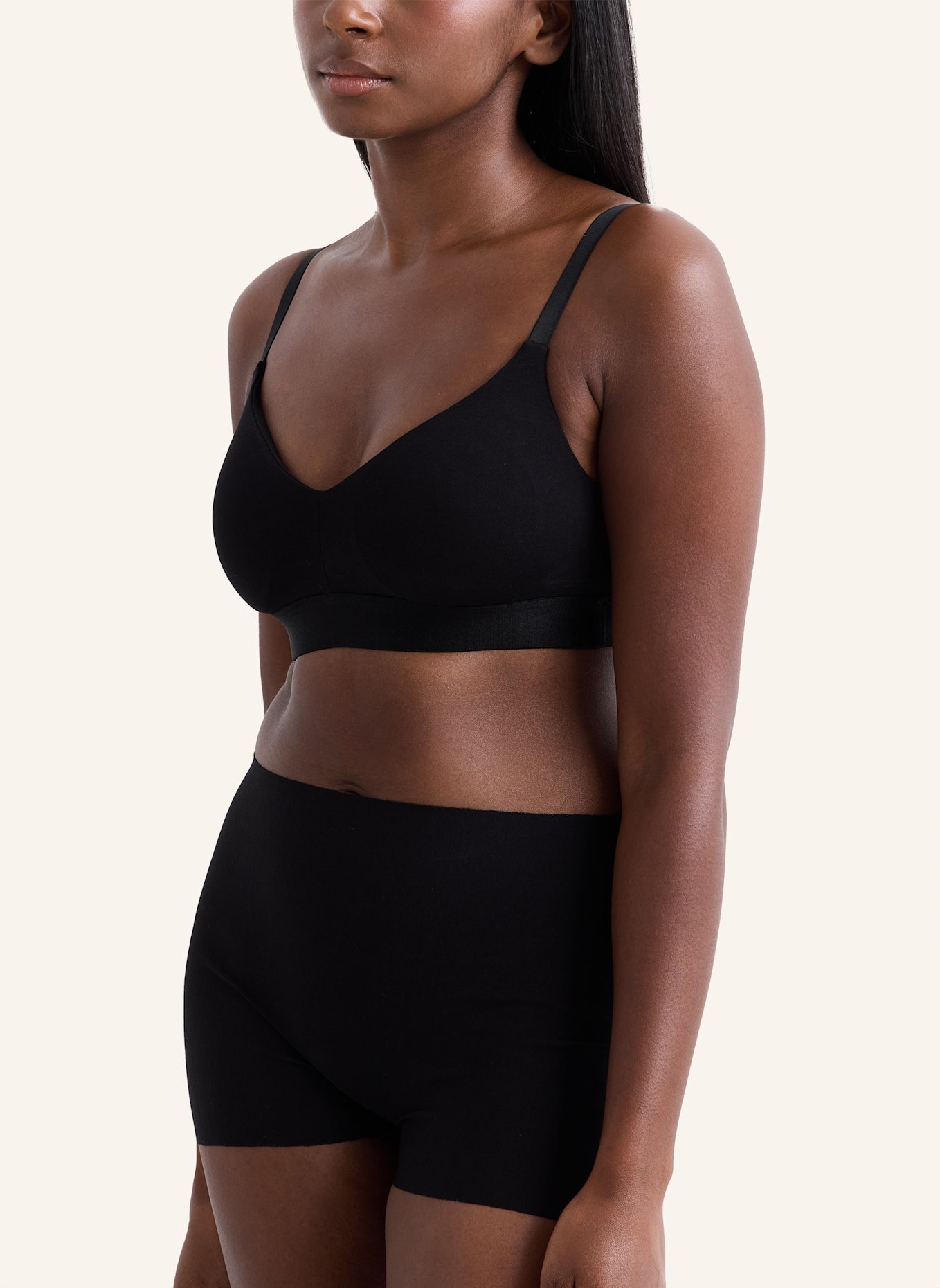 erlich textil Bustier CASUAL COTTON BRALETTE: SCHWARZ