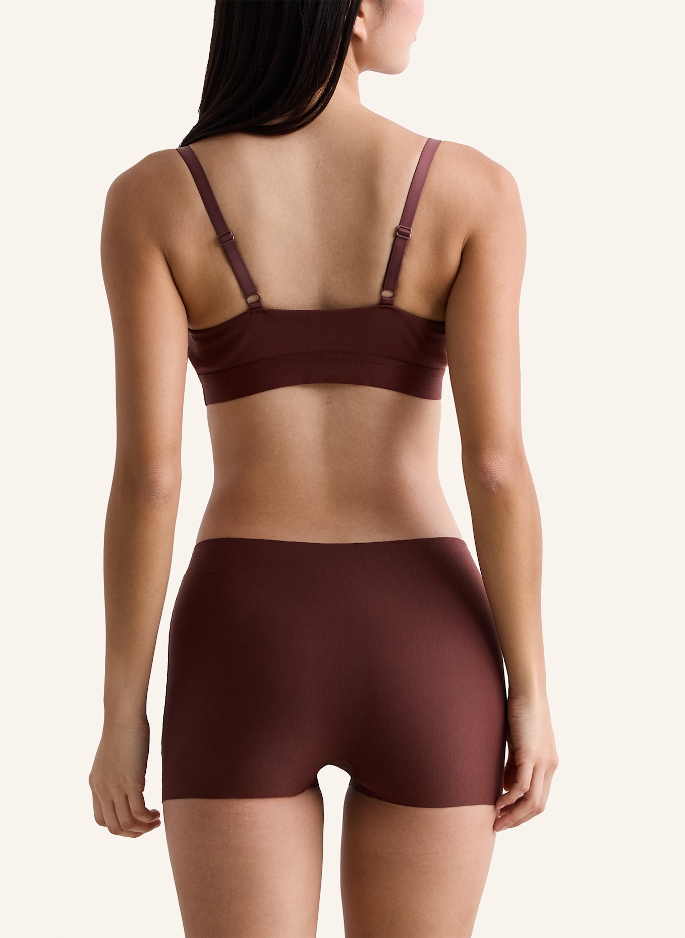 erlich textil Bustier CASUAL COTTON BRALETTE: BRAUN