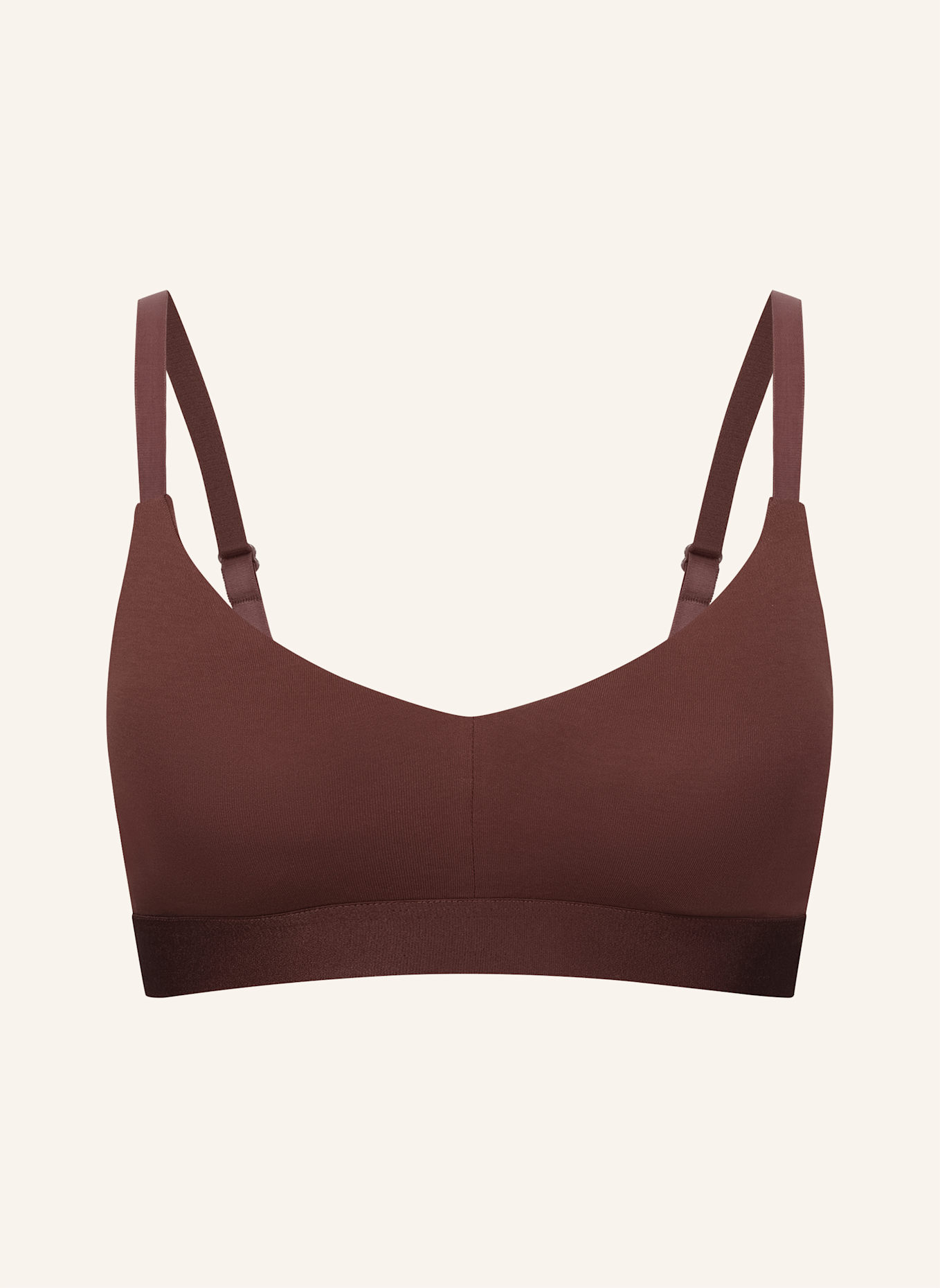erlich textil Bustier CASUAL COTTON BRALETTE: BRAUN