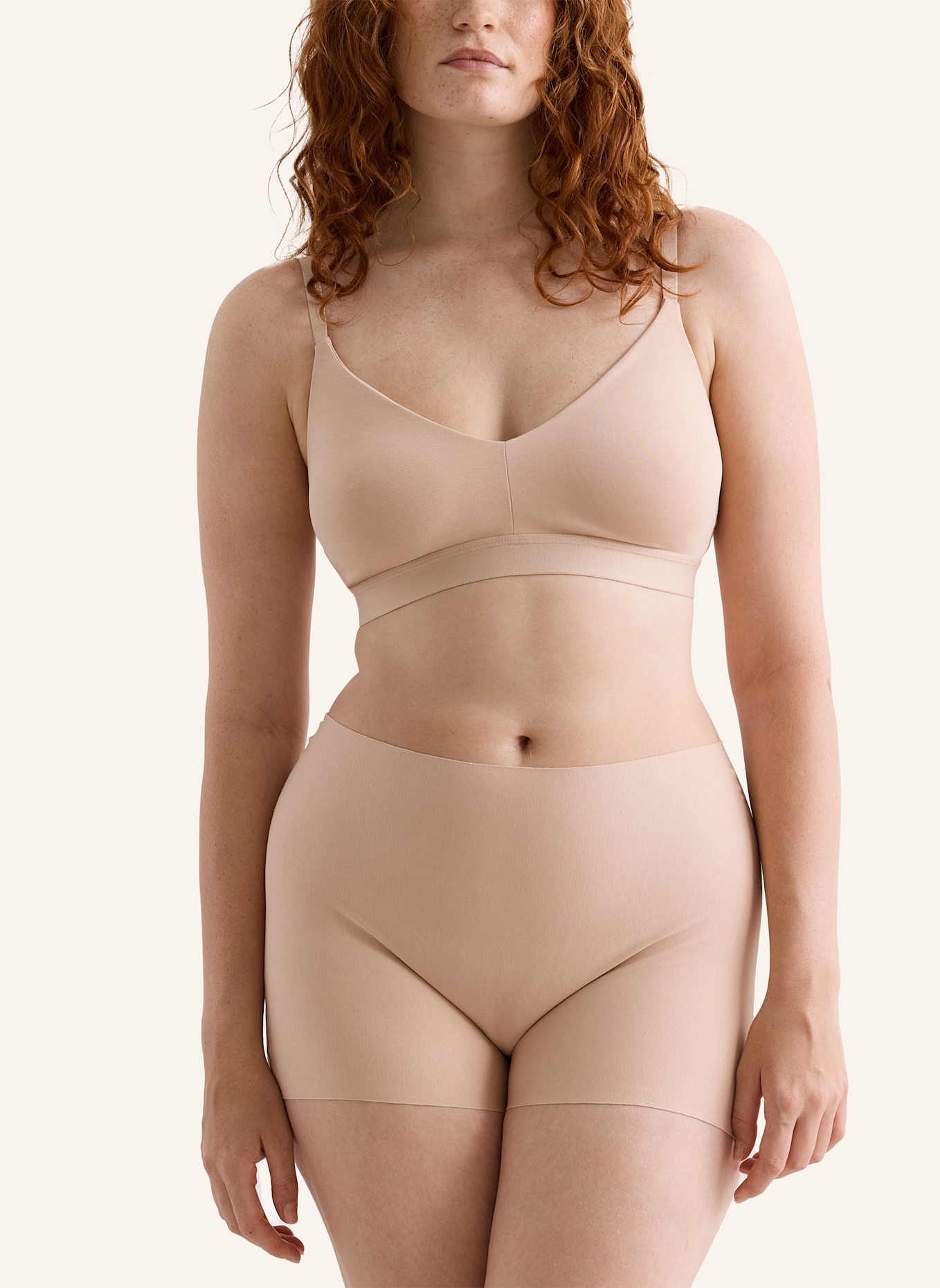 erlich textil Bustier CASUAL COTTON BRALETTE: BEIGE