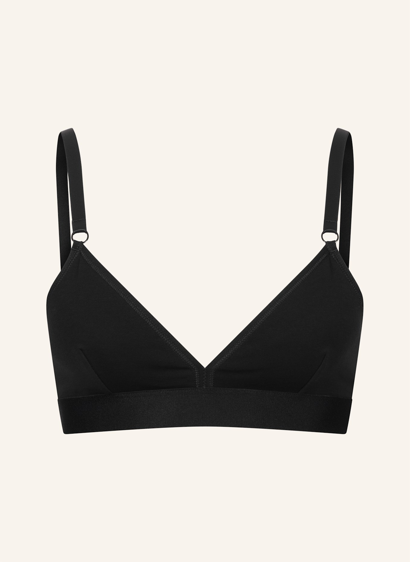 erlich textil Bustier CASUAL COTTON TRAINGEL BRALETTE: SCHWARZ