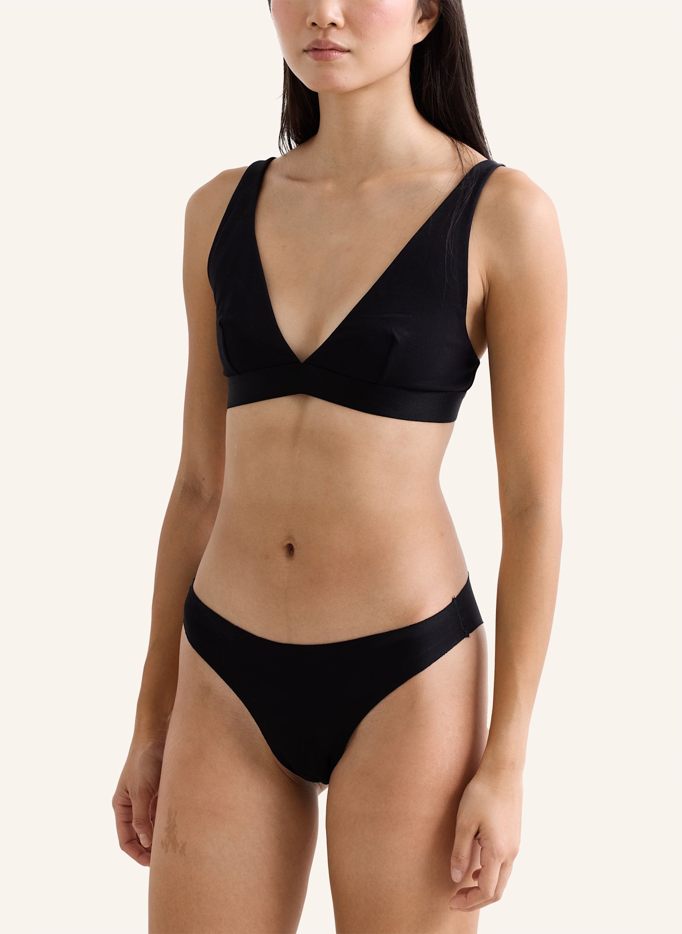 erlich textil Brazil Slip CASUAL COTTON BRAZIL SLIP: SCHWARZ