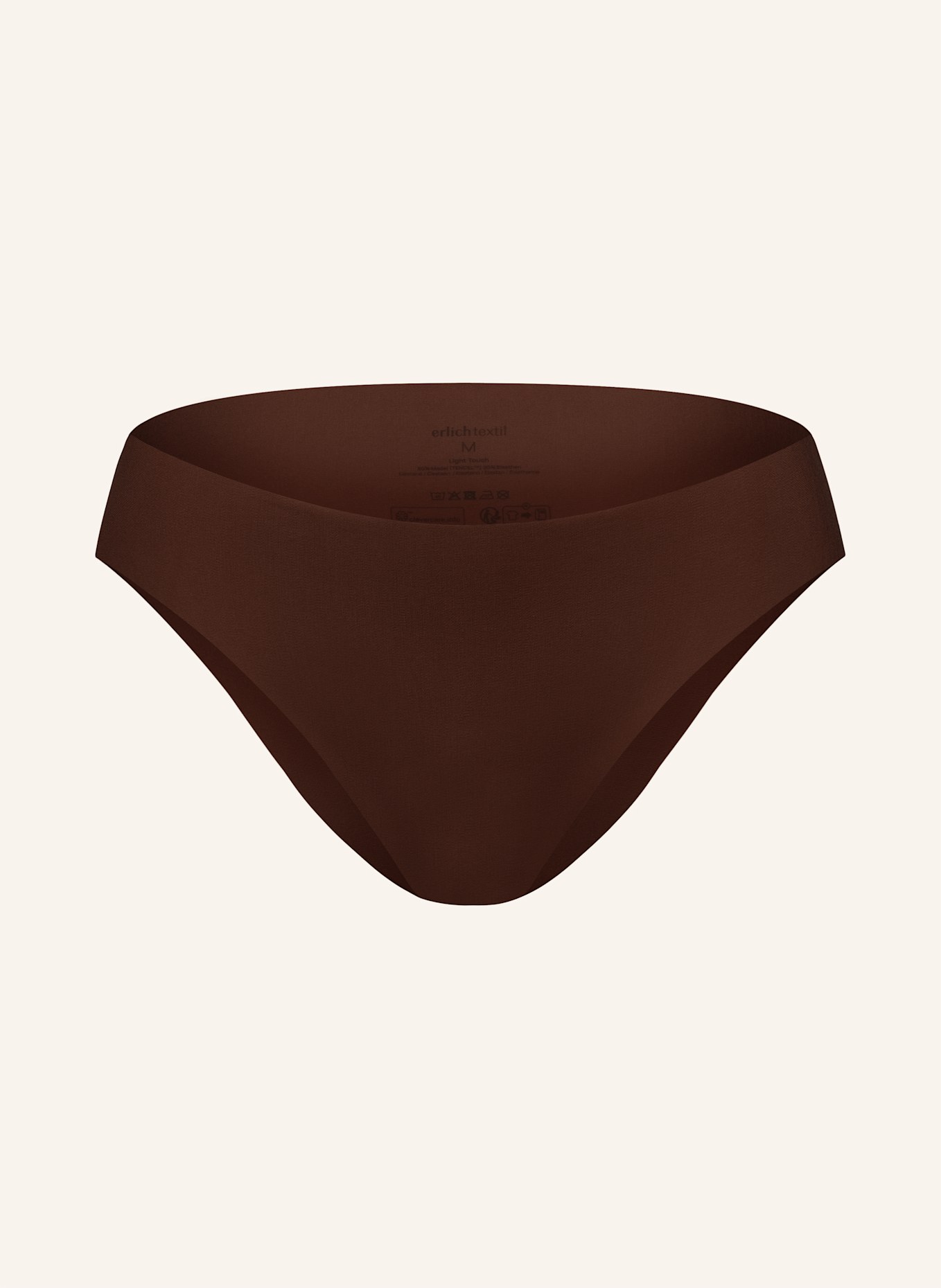 erlich textil Brazil Slip CASUAL COTTON BRAZIL SLIP: BRAUN