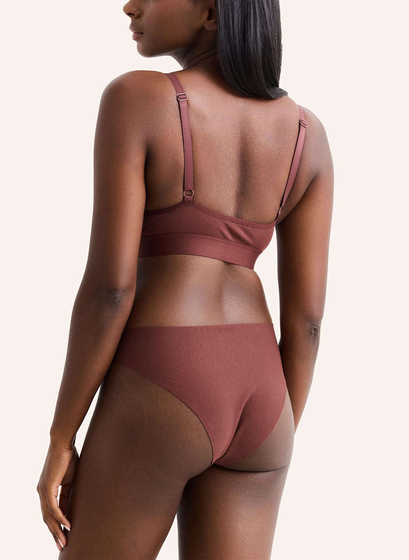 erlich textil erlich textil 2 PACK SEAMLESS Triangel Bustier CASUAL COTTON TRAINGEL BRALETTE IM 2er PACK: BRAUN