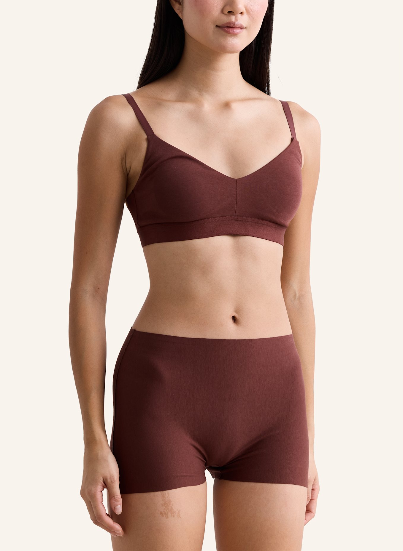 erlich textil Panty CASUAL COTTON PANTY: BRAUN