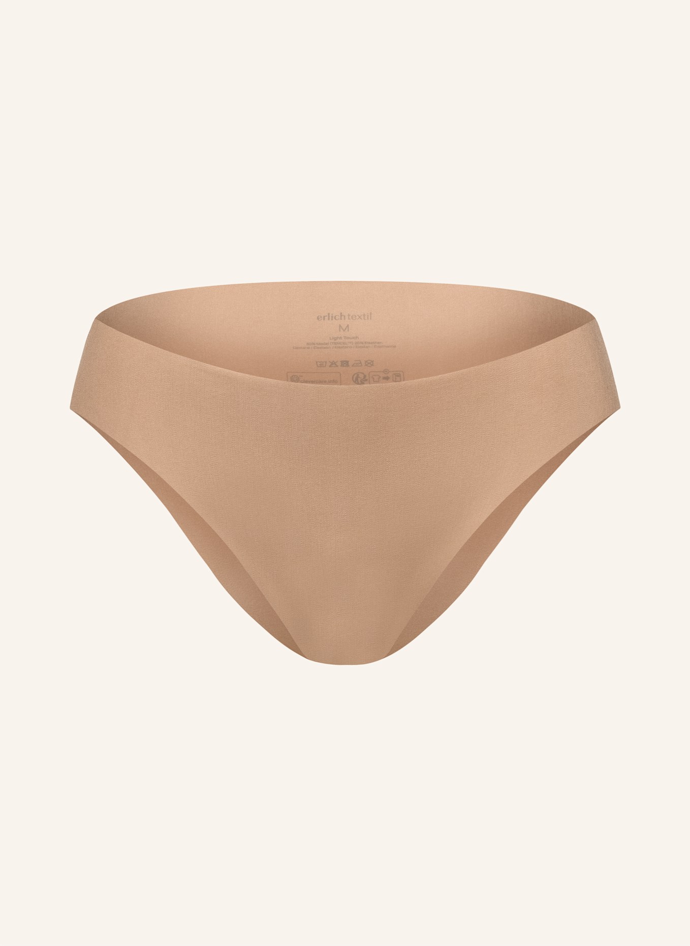 erlich textil Brazil Slip CASUAL COTTON BRAZIL SLIP: BEIGE