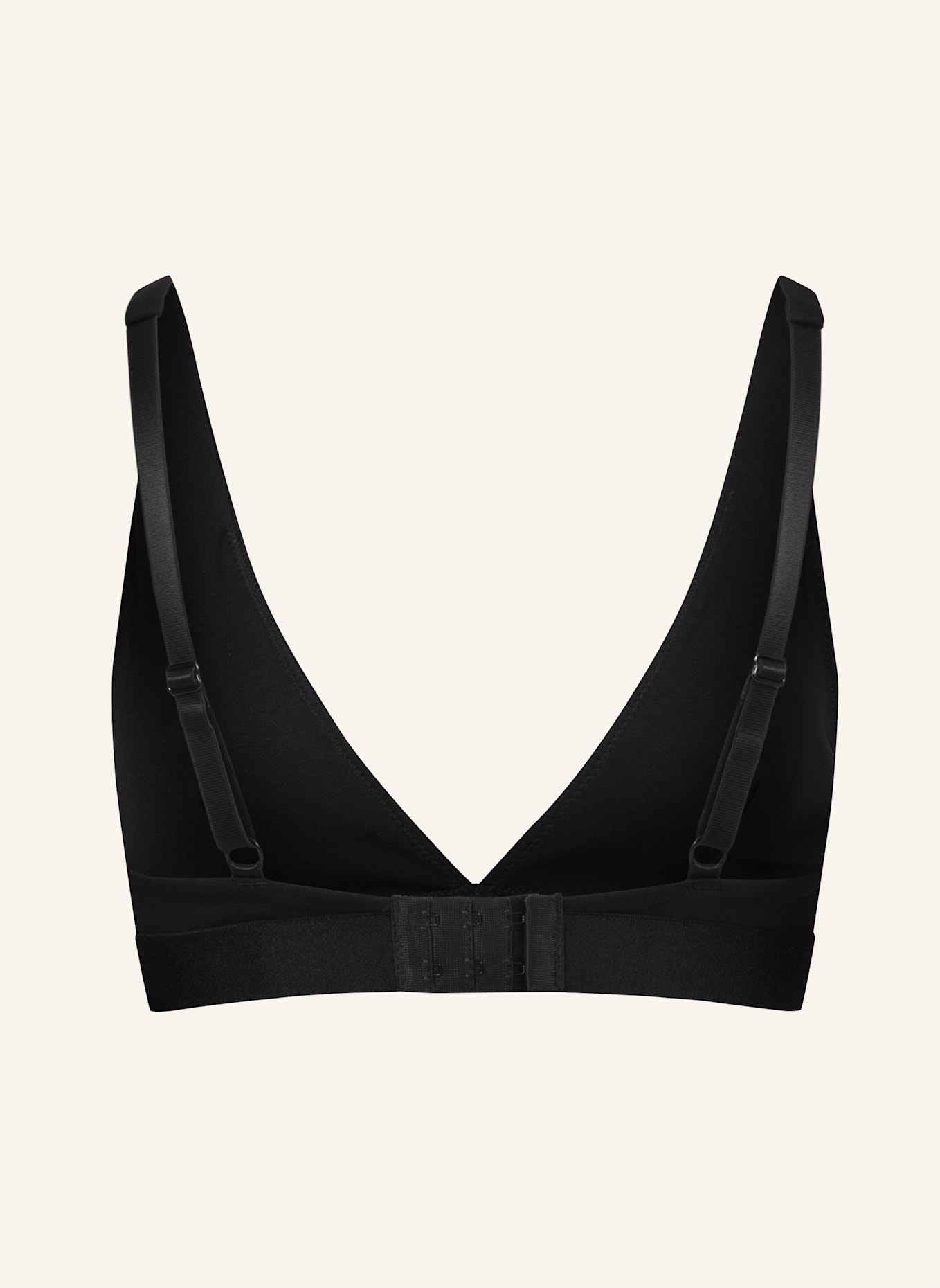 erlich textil BH CASUAL COTTON PLUNGE BH: SCHWARZ