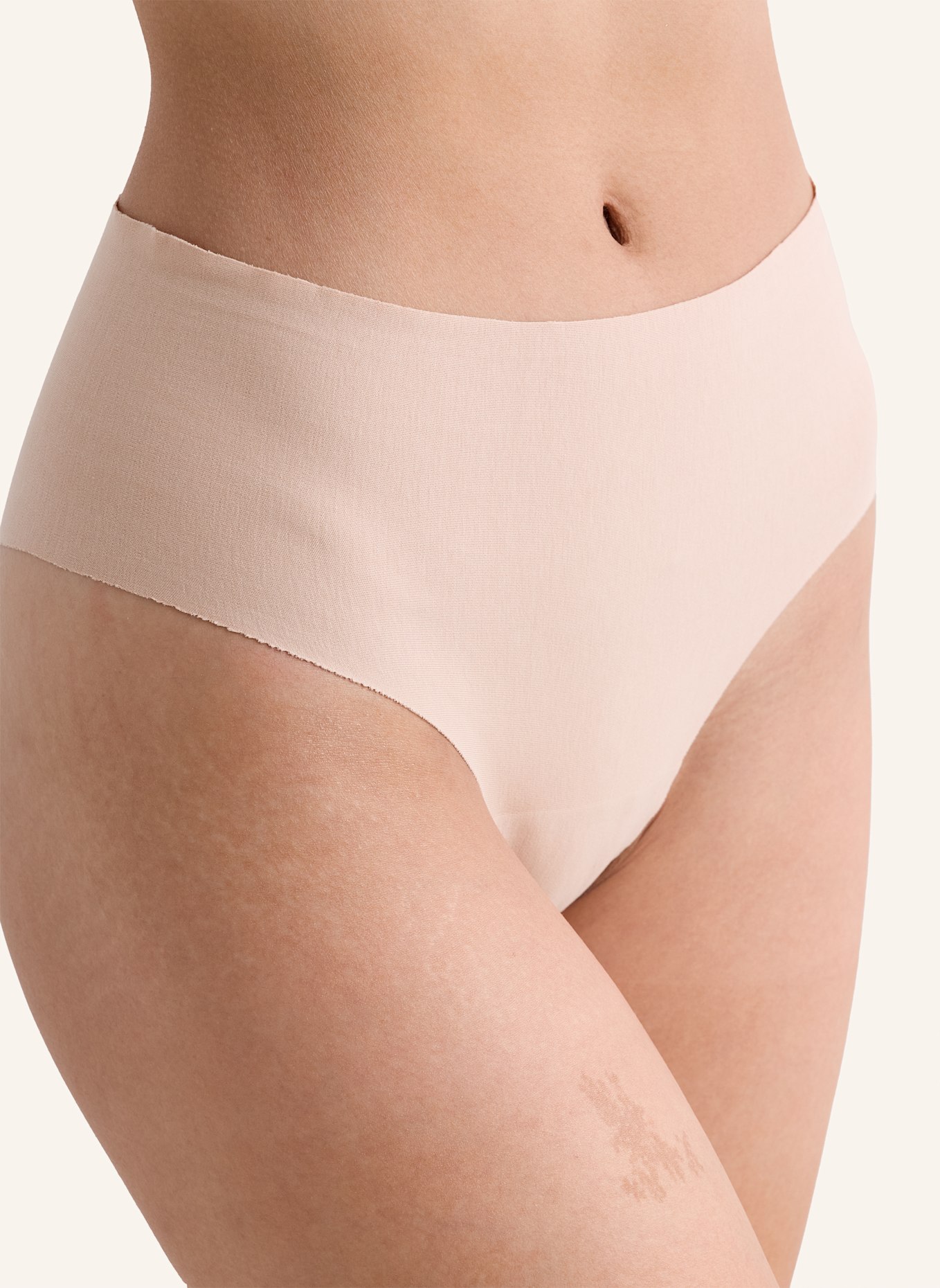 erlich textil Brazil String CASUAL COTTON HIGH WAIST BRAZIL STRING: BEIGE