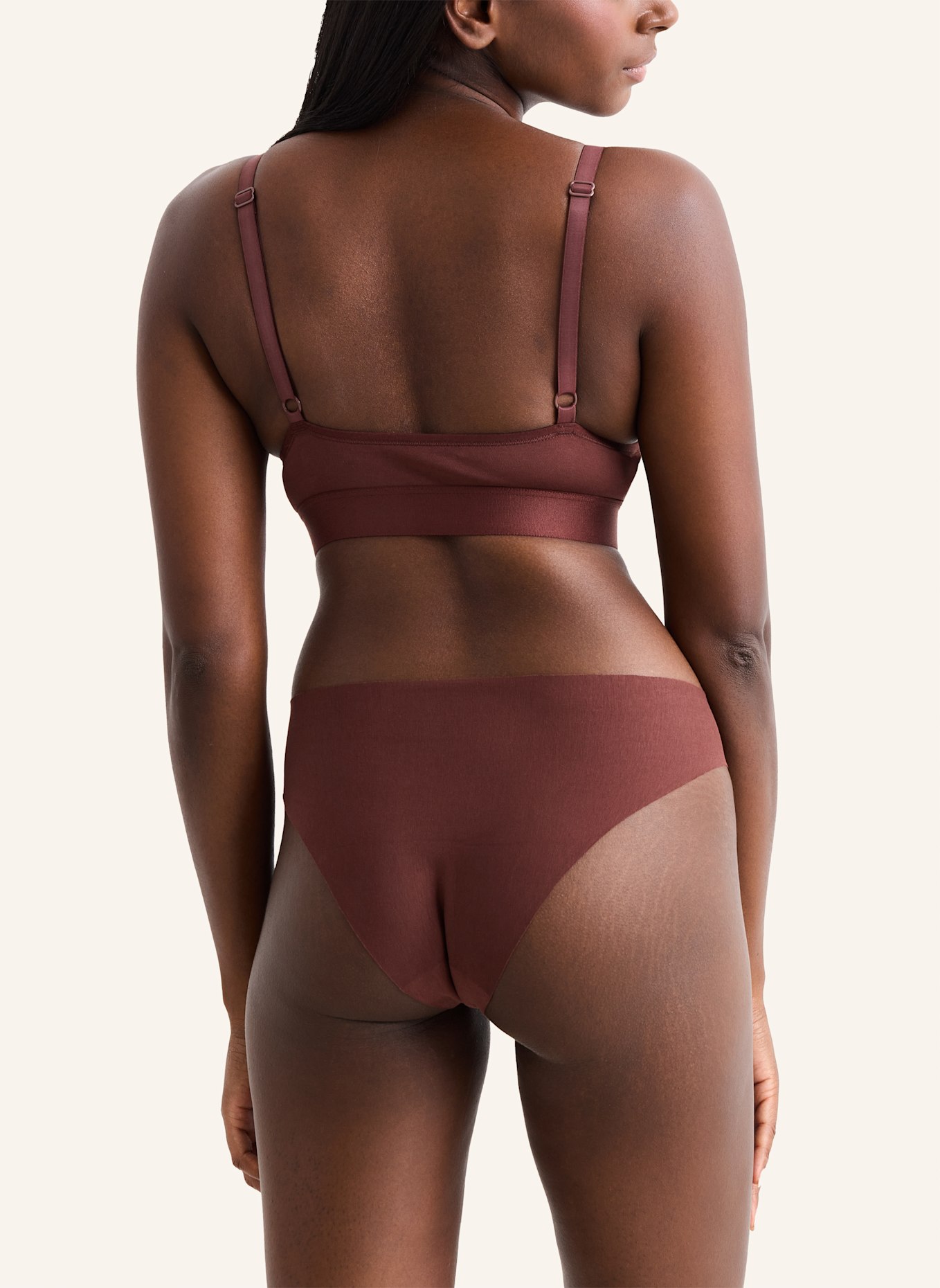 erlich textil Slip CASUAL COTTON SLIP: BRAUN