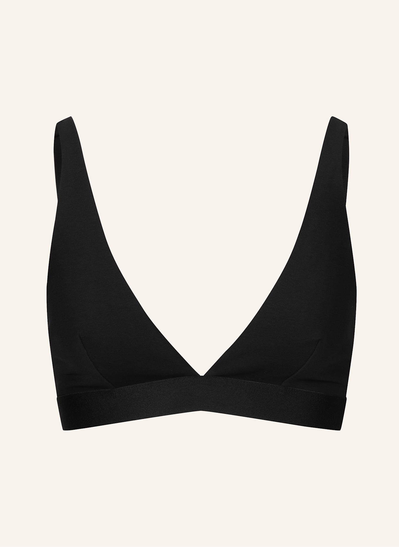 erlich textil BH CASUAL COTTON PLUNGE BH: SCHWARZ