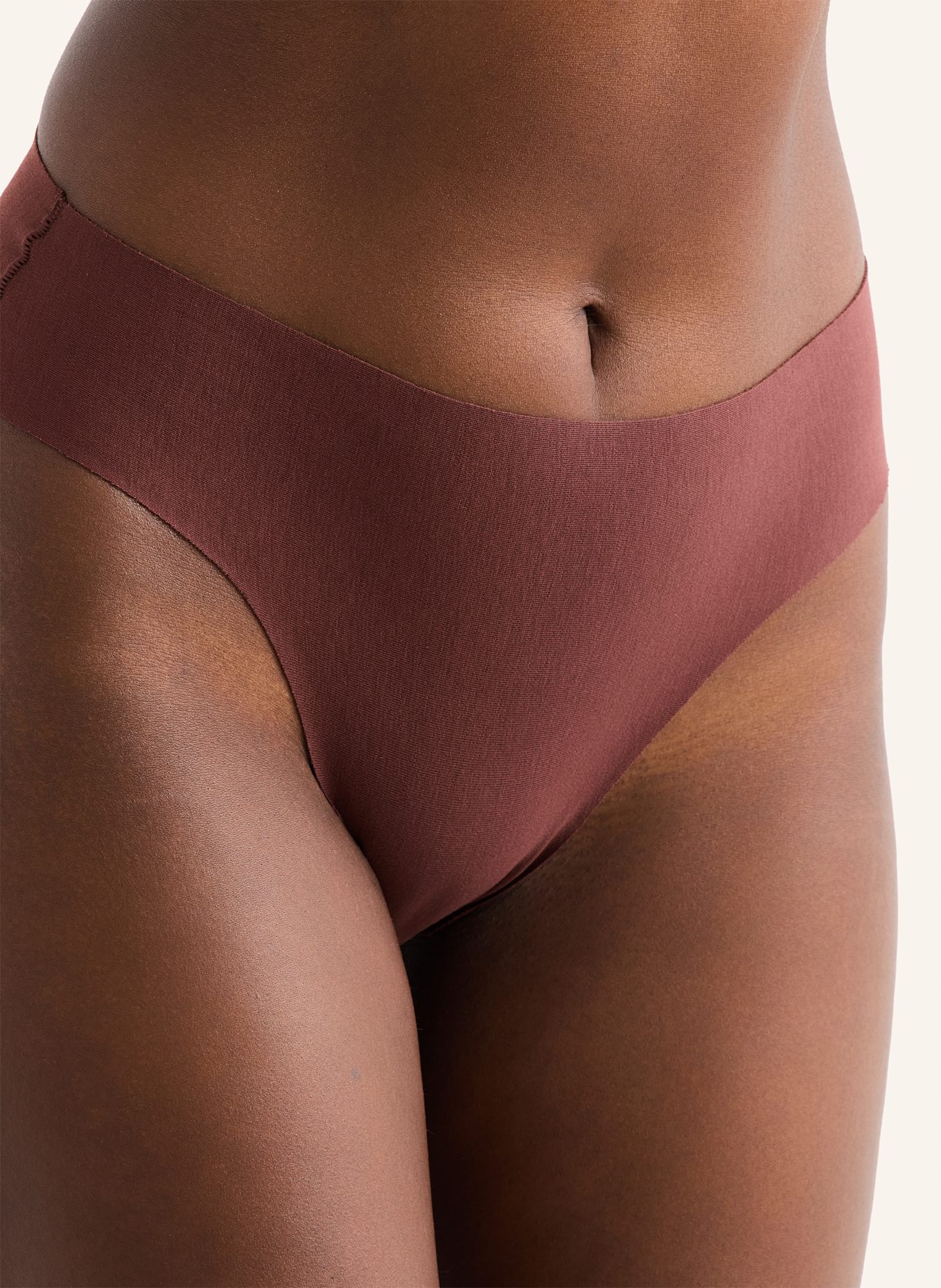 erlich textil Slip CASUAL COTTON SLIP: BRAUN