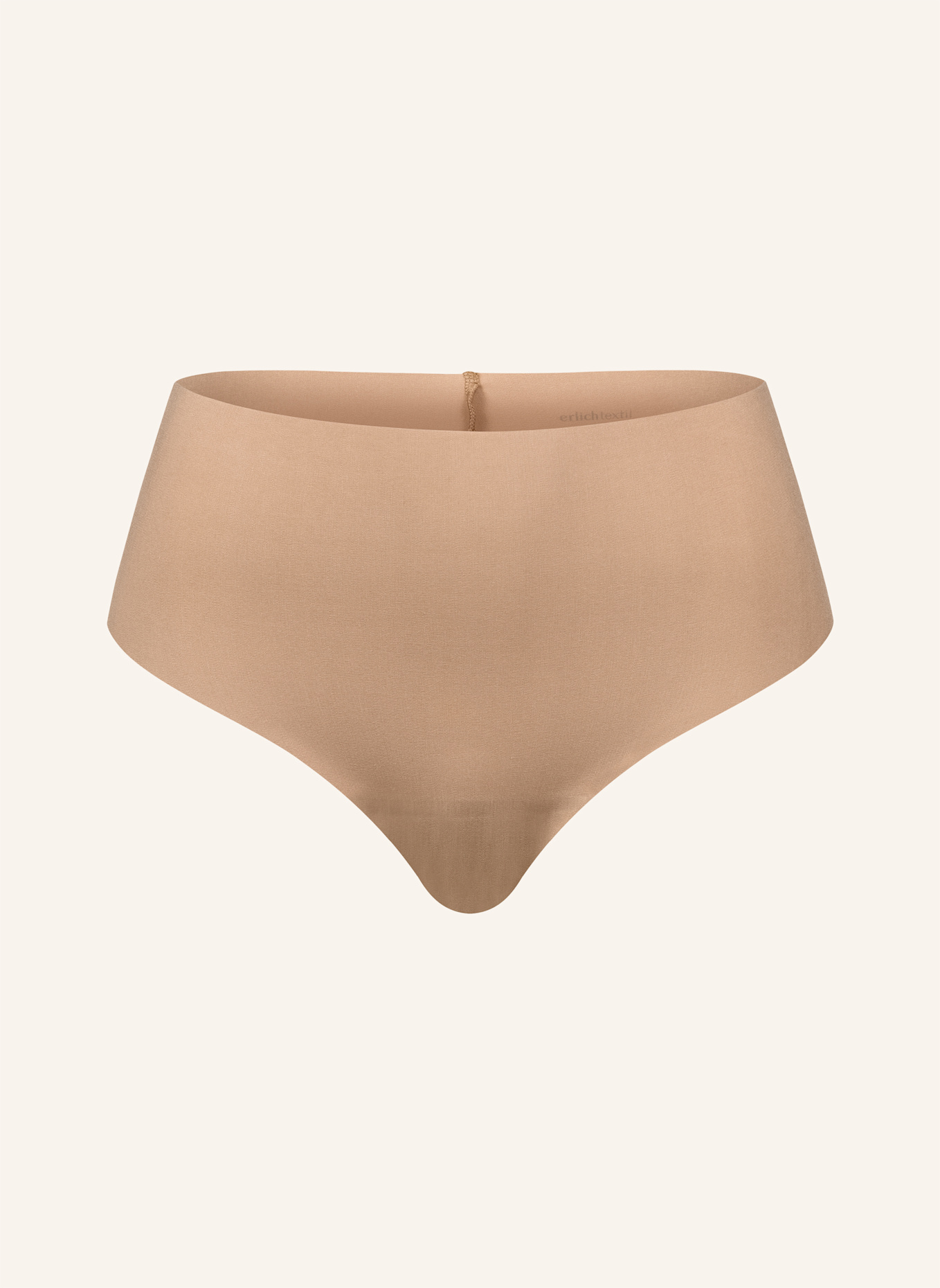 erlich textil Brazil String CASUAL COTTON HIGH WAIST BRAZIL STRING: BEIGE
