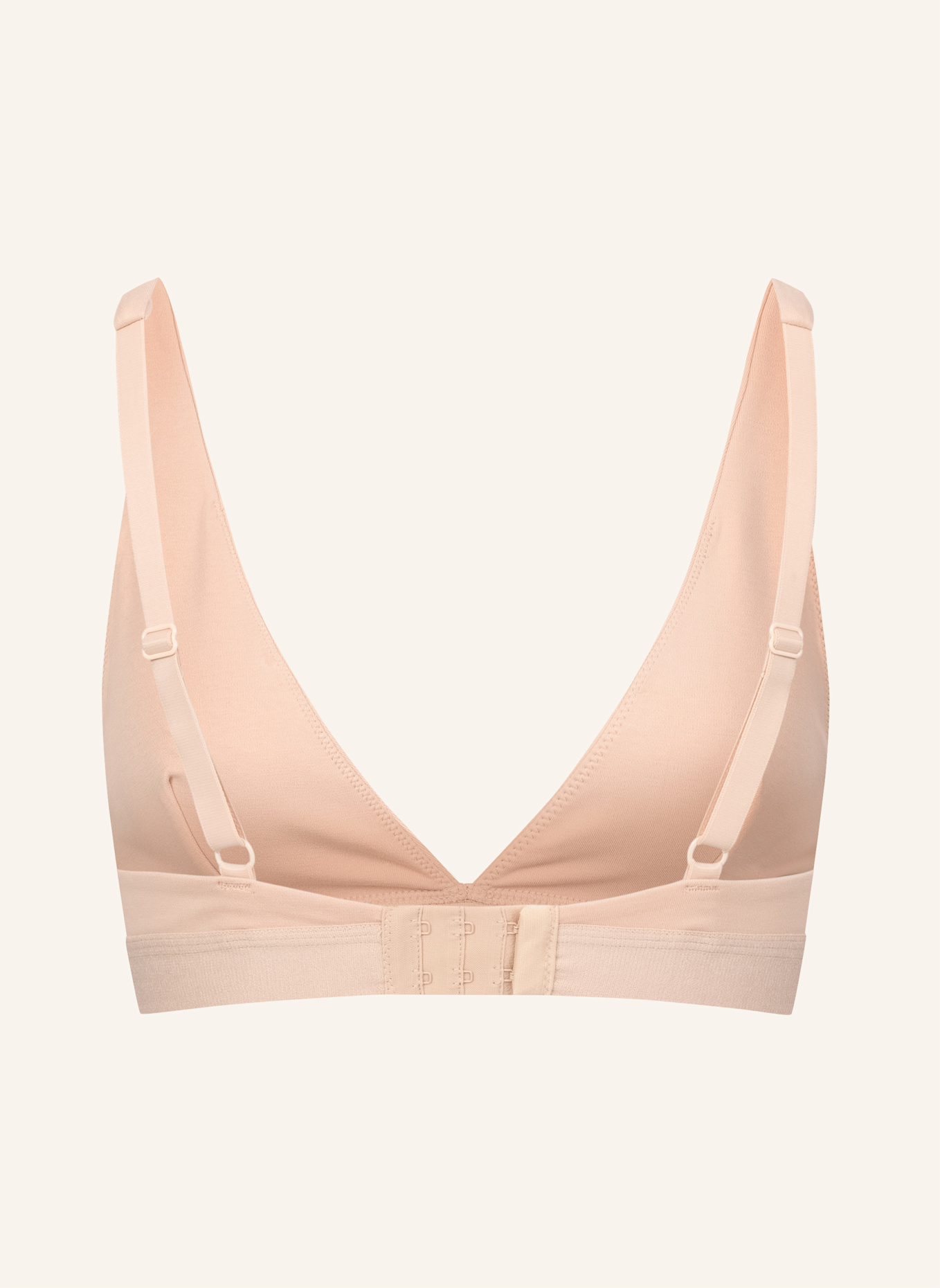 erlich textil BH CASUAL COTTON PLUNGE BH: BEIGE