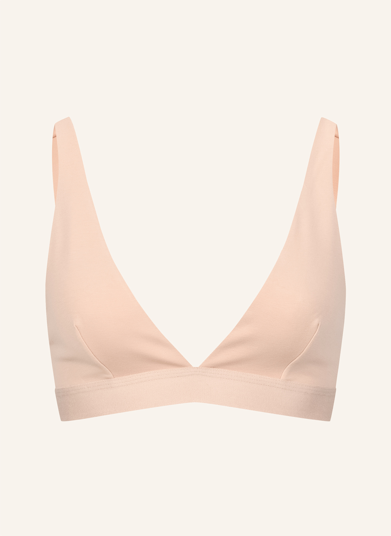 erlich textil BH CASUAL COTTON PLUNGE BH: BEIGE