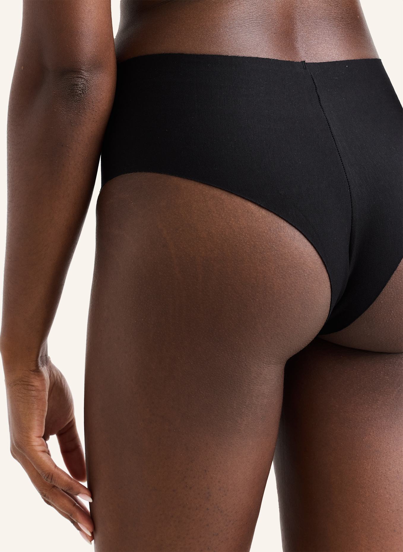 erlich textil Brazil String CASUAL COTTON HIGH WAIST BRAZIL STRING: SCHWARZ