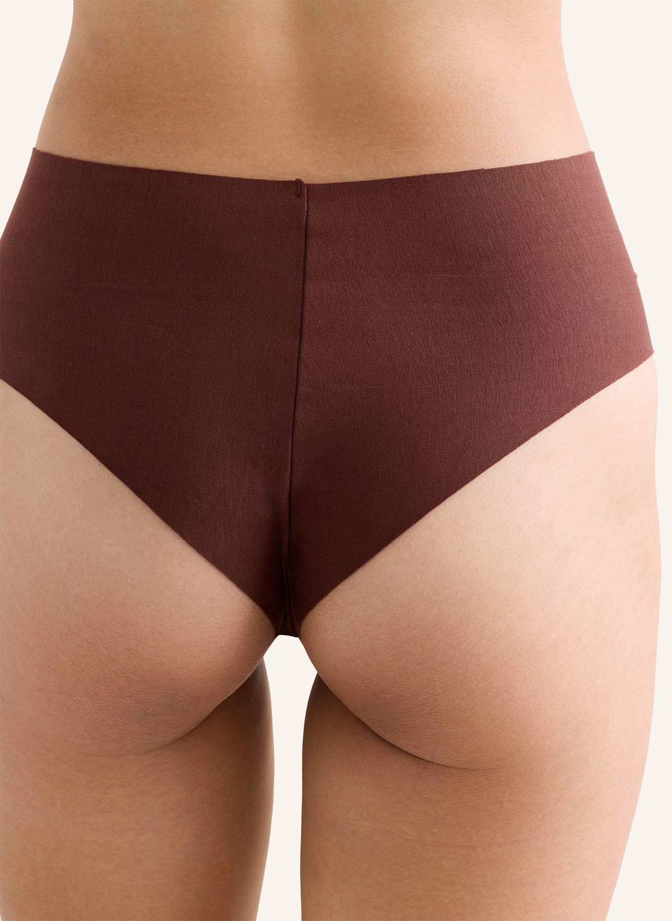 erlich textil Brazil String CASUAL COTTON HIGH WAIST BRAZIL STRING: BRAUN