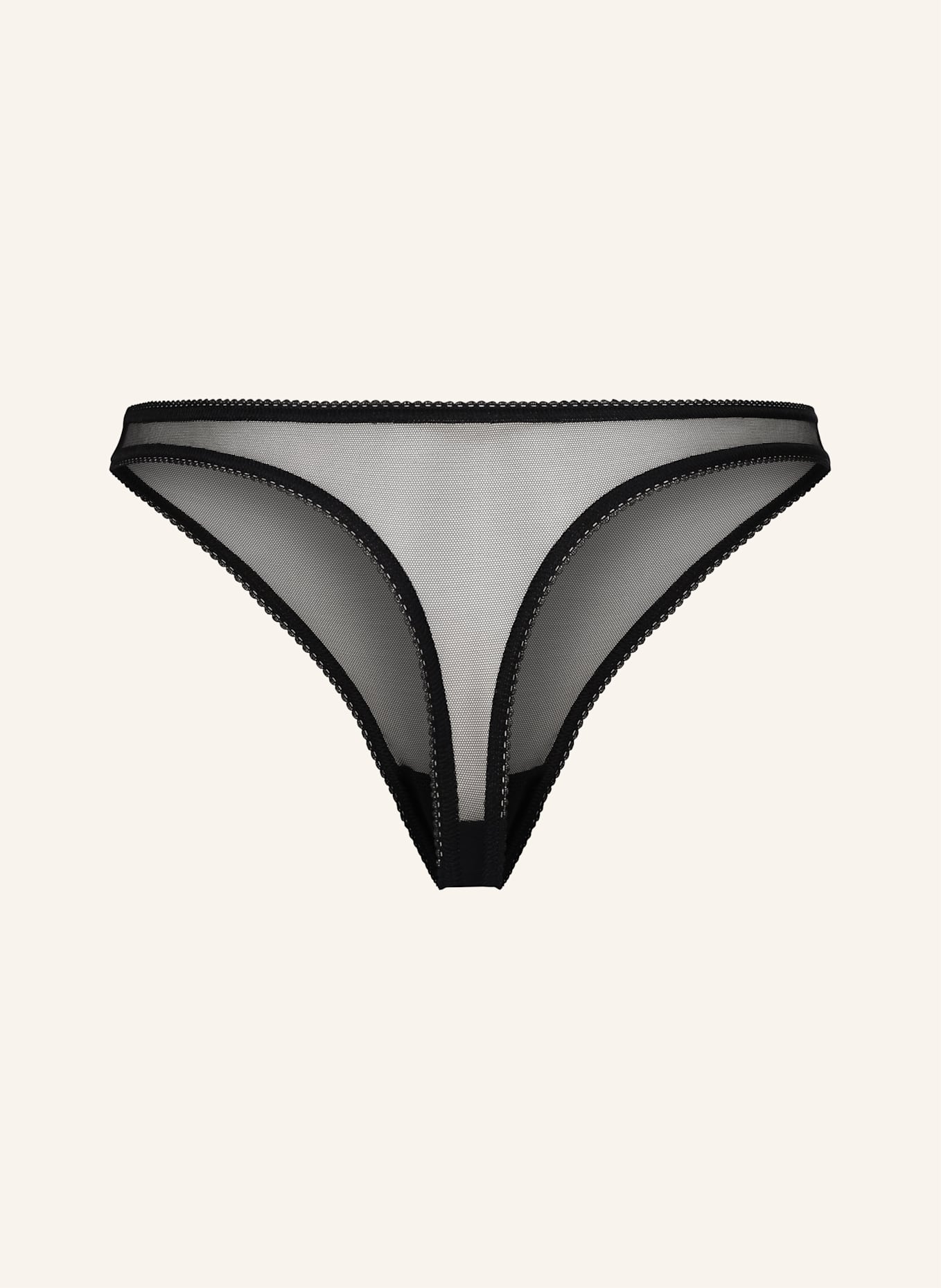 erlich textil String ICONIC MESH STRING: SCHWARZ