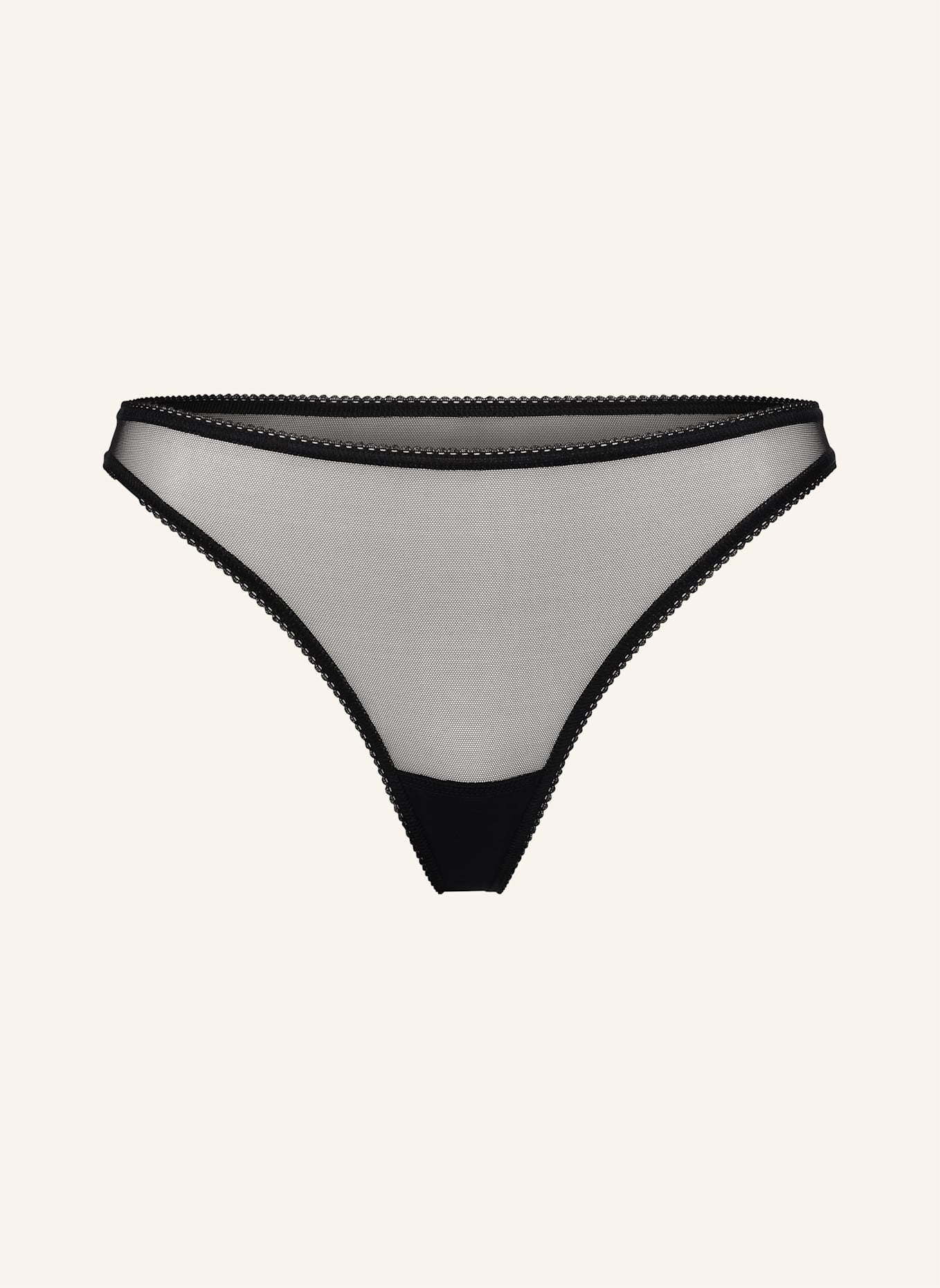 erlich textil String ICONIC MESH STRING: SCHWARZ