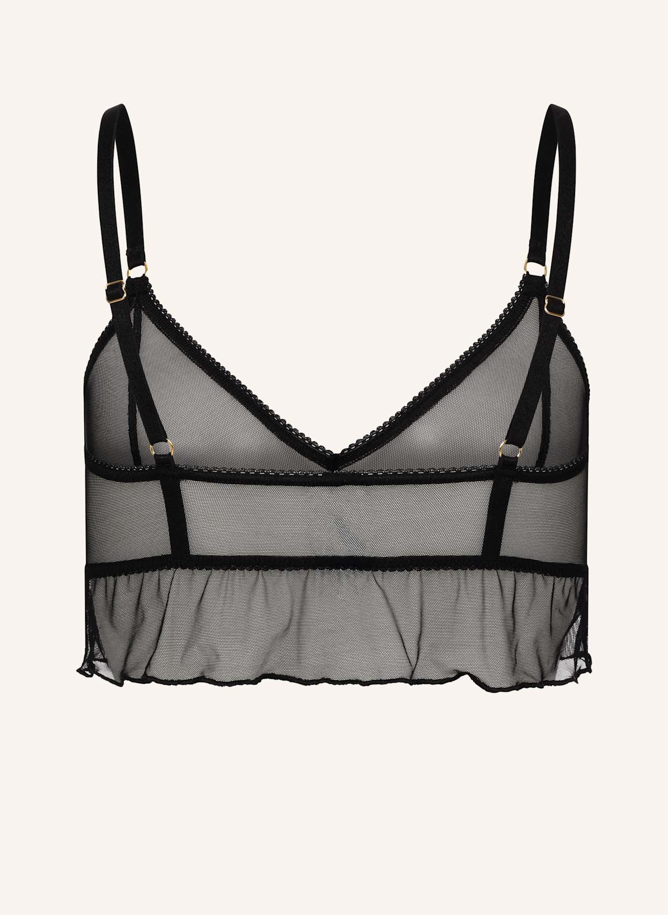 erlich textil Bustier ICONIC MESH BRALETTE TOP: SCHWARZ