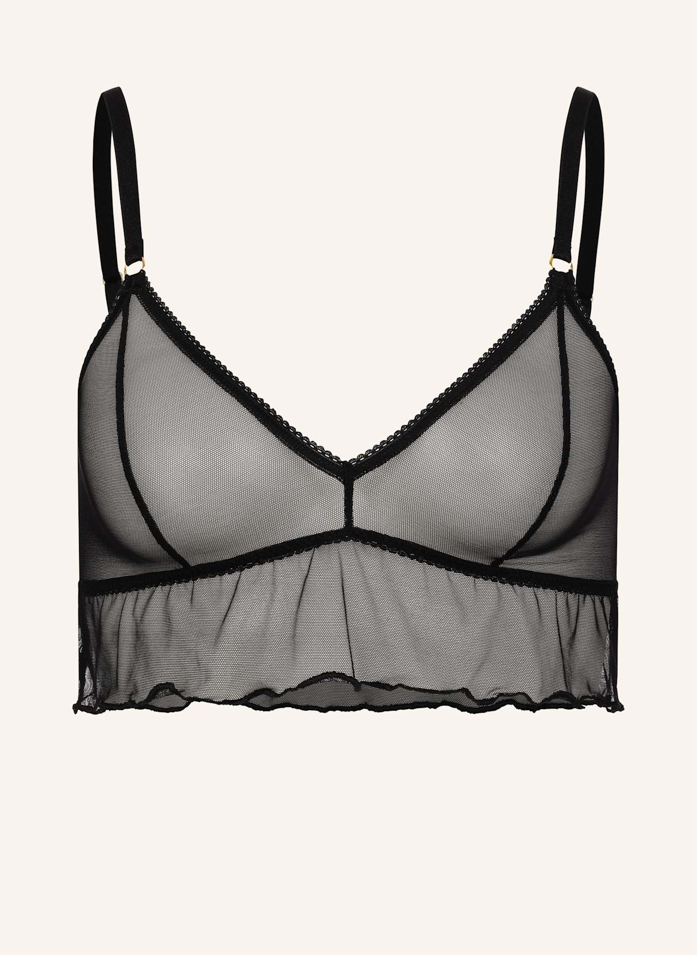 erlich textil Bustier ICONIC MESH BRALETTE TOP: SCHWARZ