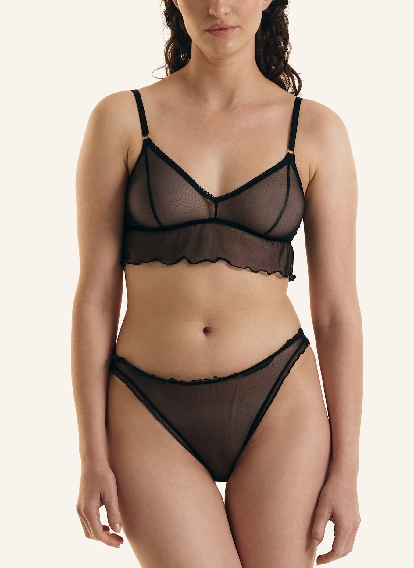 erlich textil Slip ICONIC MESH SLIP: SCHWARZ