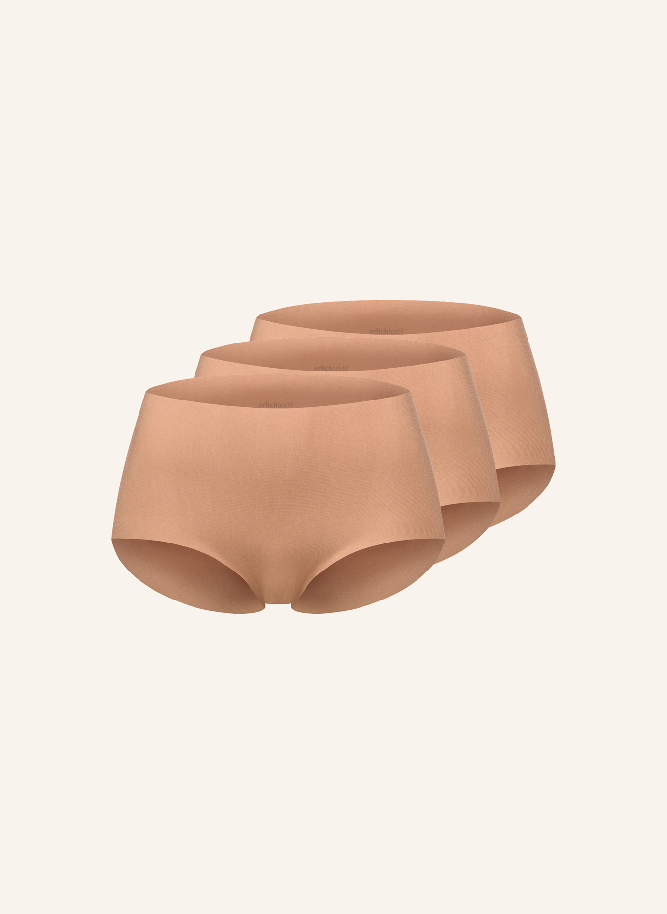 erlich textil erlich textil 3 PACK - SEAMLESS HIGH WAIST Slip Light Touch High Waist SLIP IM 3er PACK: BRAUN
