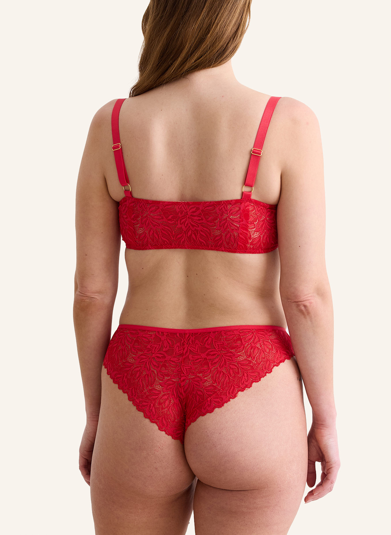 erlich textil Slip Dreamy Lace Brazil Slip: ROT