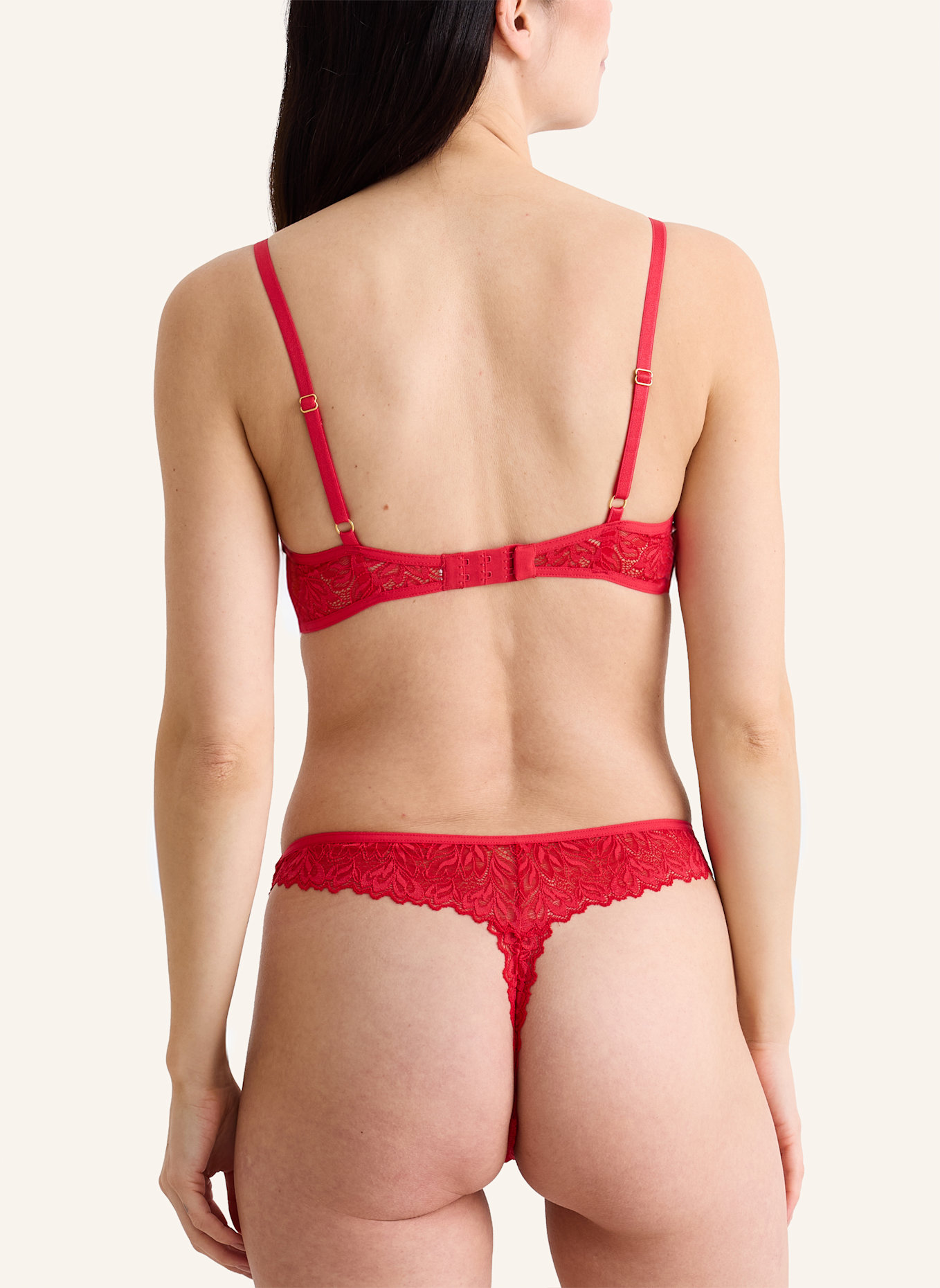 erlich textil String DREAMY LACE TANGA: ROT