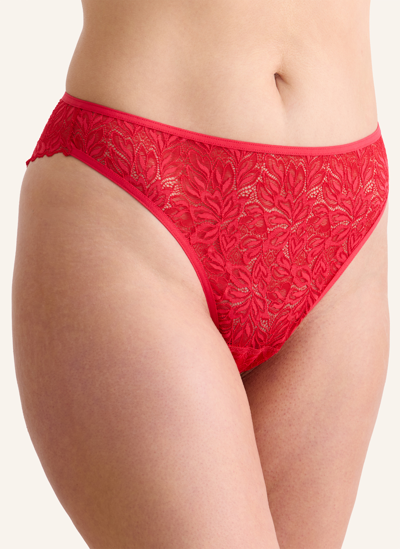 erlich textil Slip Dreamy Lace Brazil Slip: ROT