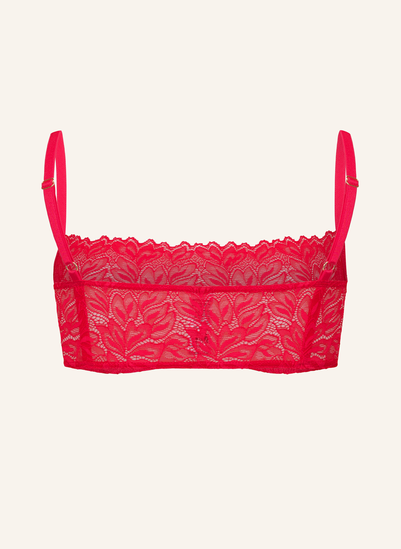 erlich textil Bustier DREAMY LACE BANDEAU BRALETTE: ROT