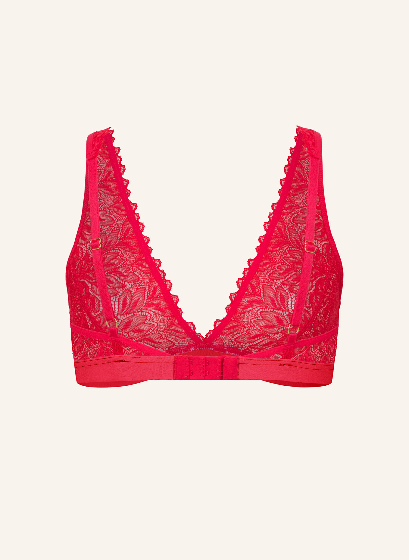 erlich textil BH DREAMY LACE PLUNGE BRA: ROT