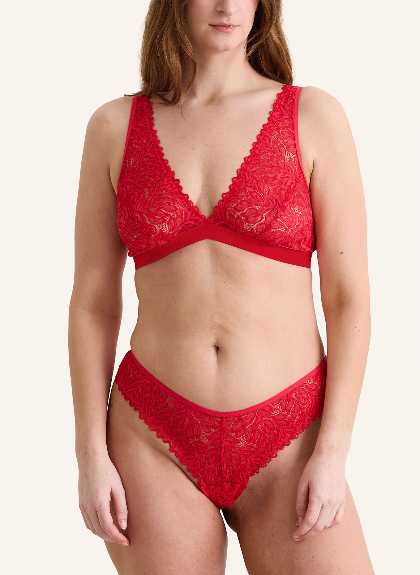 erlich textil String DREAMY LACE BRAZIL: ROT