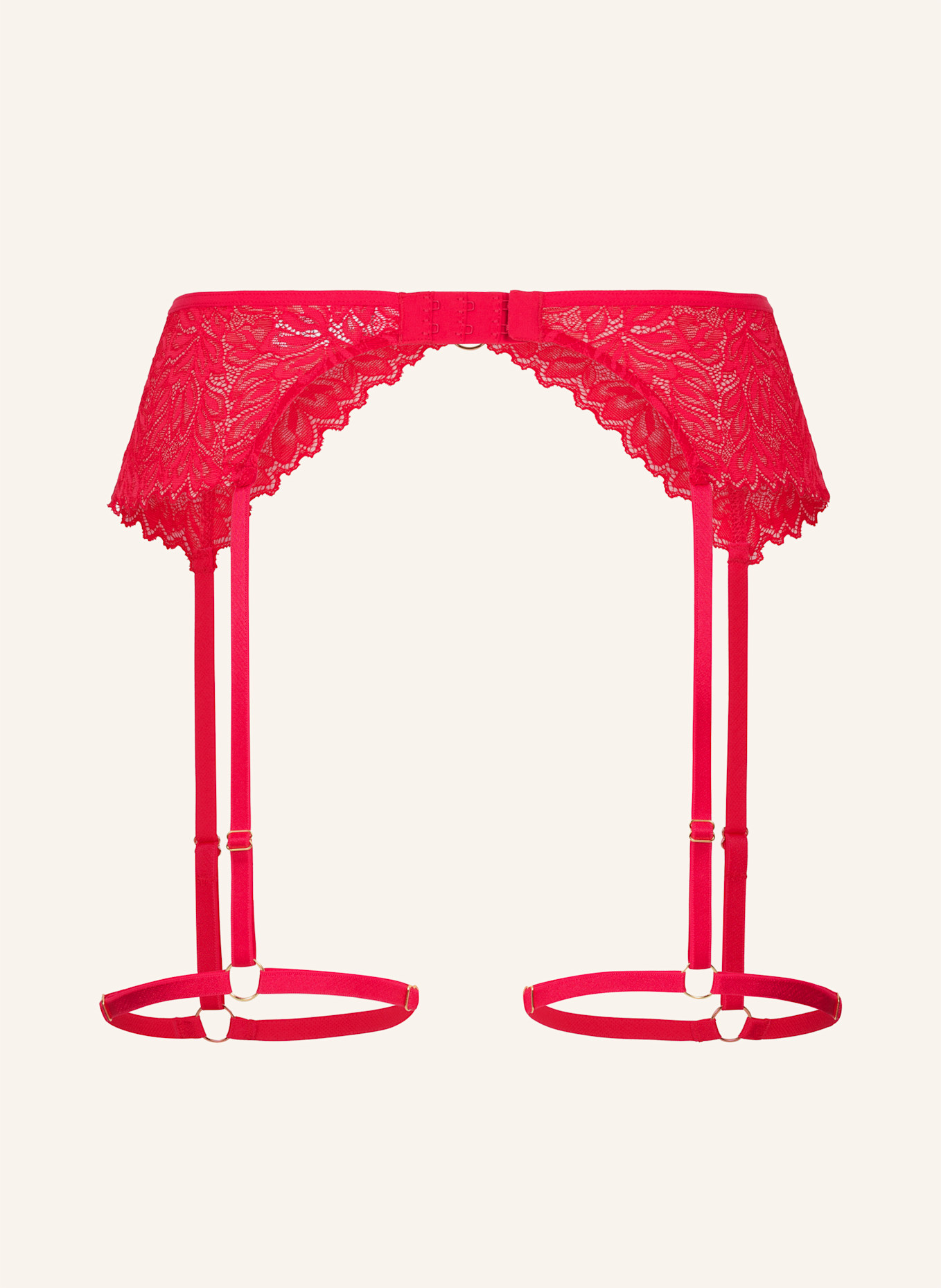 erlich textil Strumpfhalter DREAMY LACE GÜRTEL: ROT