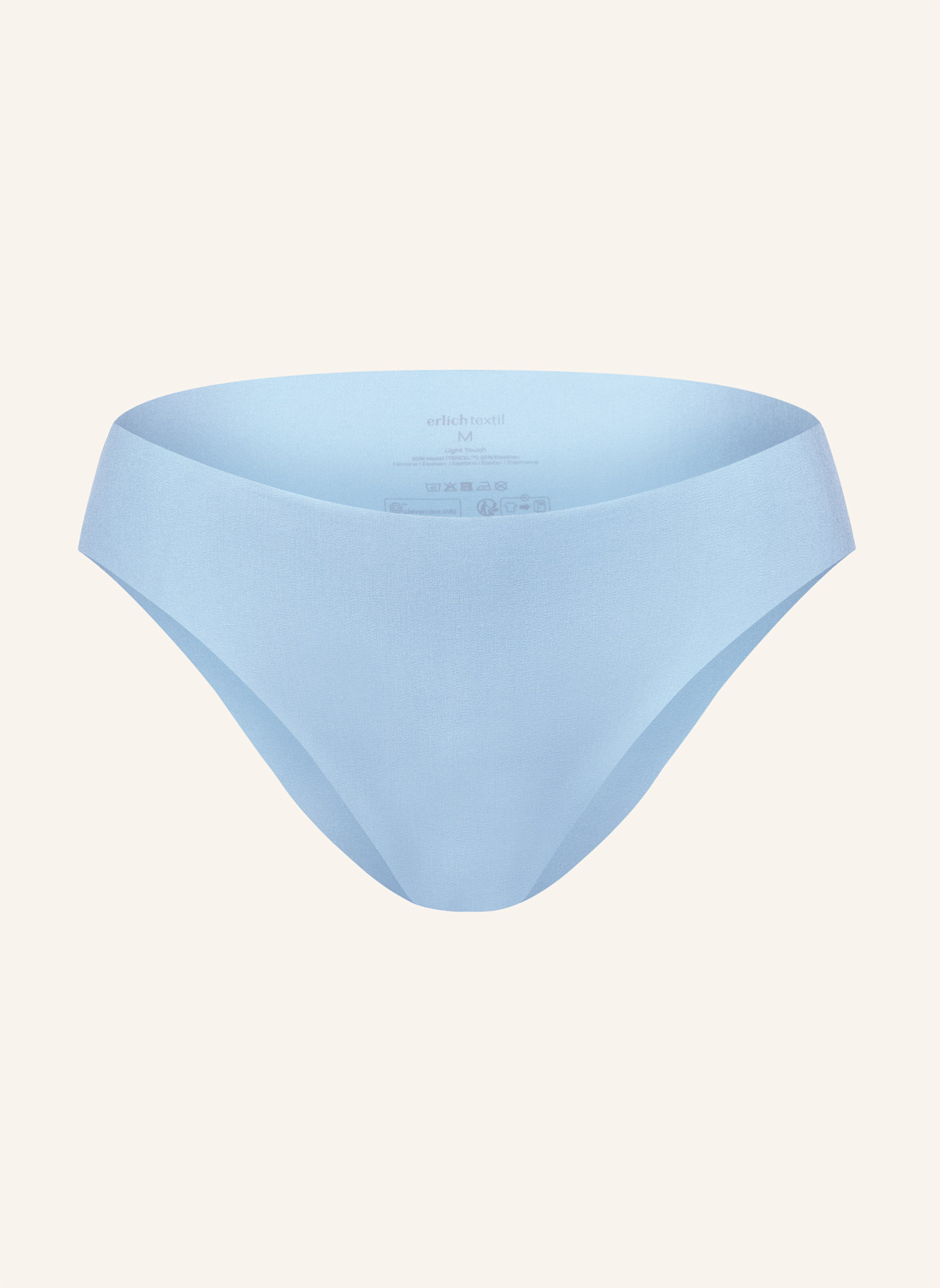 erlich textil Light Touch Brazil Slip aus weichem Modal - nahtlose Kanten: BLAU