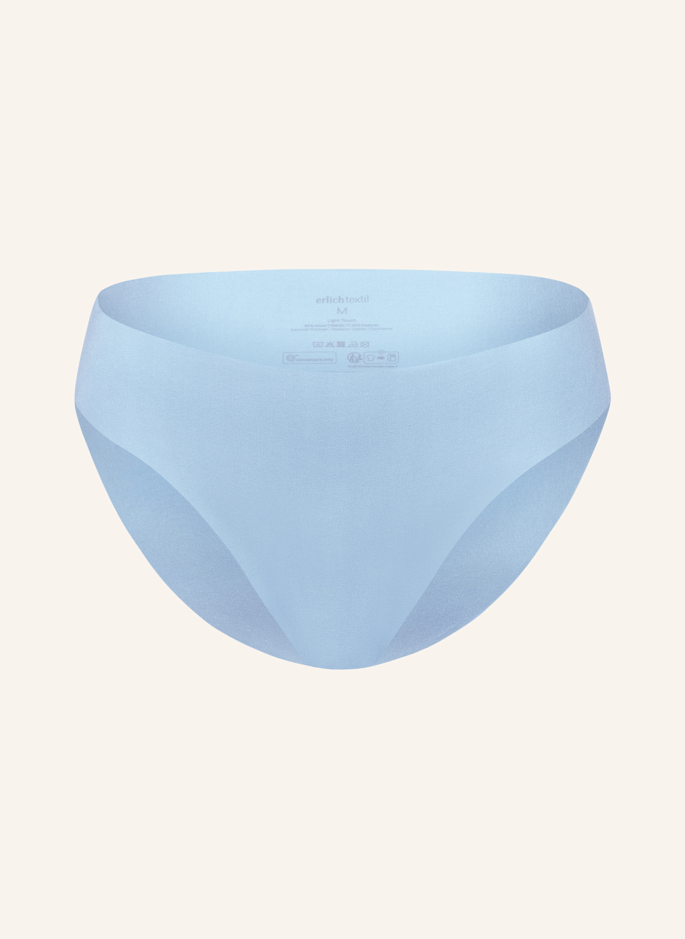 erlich textil Light Touch Slip aus weichem Modal - nahtlose Kanten: BLAU