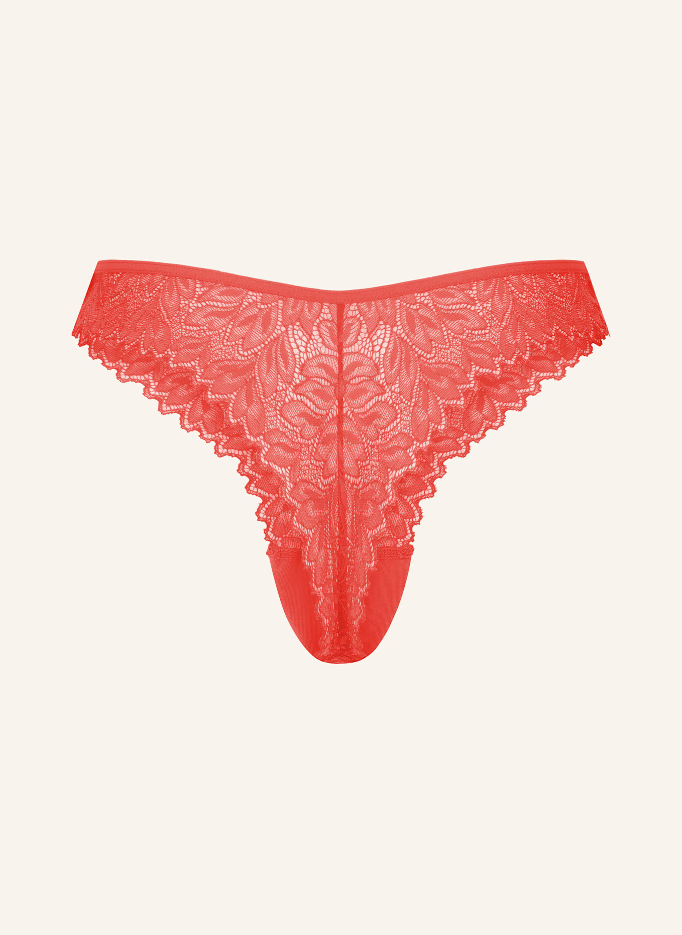 erlich textil Dreamy Lace Brazil String aus nachhaltiger Spitze - atmungsaktiv: ORANGE