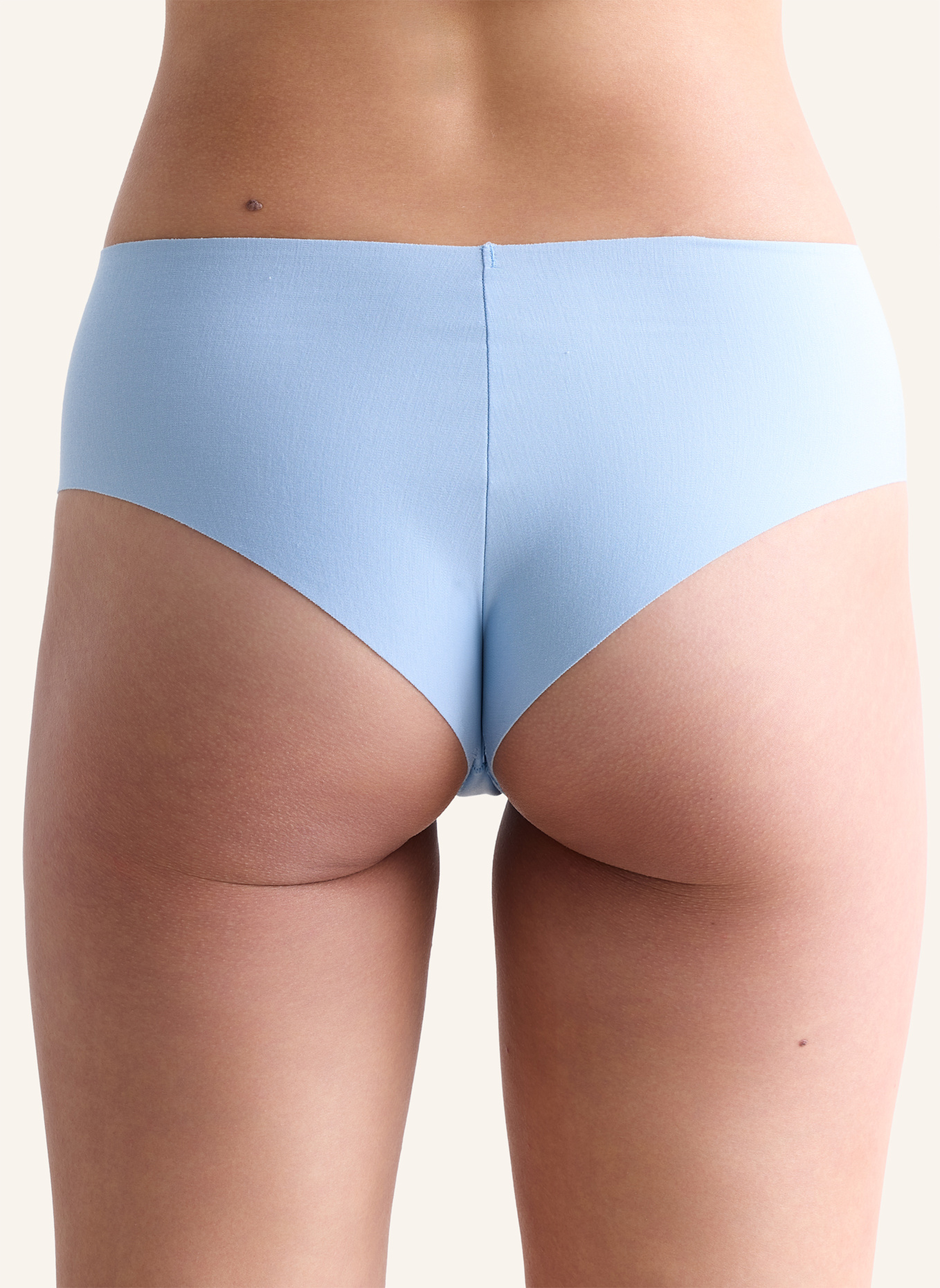 erlich textil Light Touch High Waist Brazil String aus weichem Modal - nahtlose Kanten: BLAU