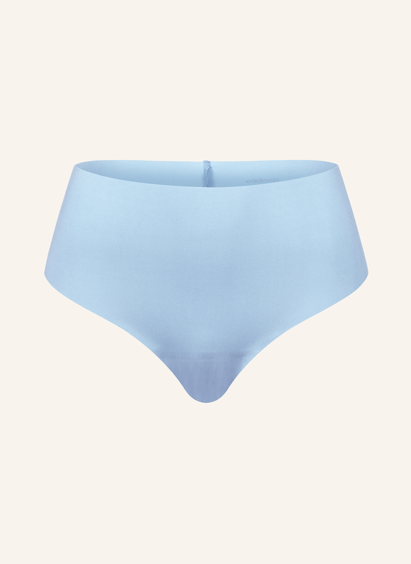 erlich textil Light Touch High Waist Brazil String aus weichem Modal - nahtlose Kanten: BLAU