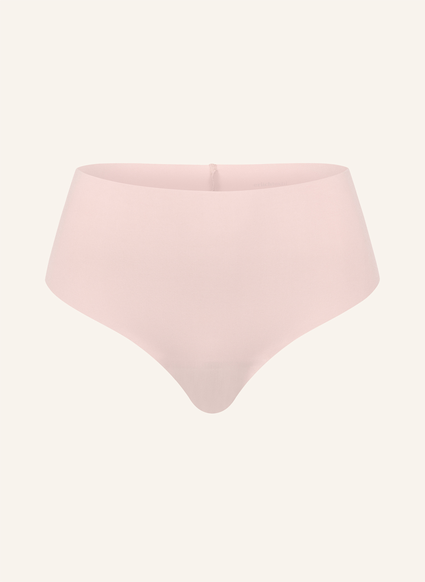 erlich textil Light Touch High Waist Brazil String aus weichem Modal - nahtlose Kanten: ROSA